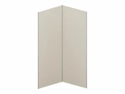 Vente-unique Panel Mural Para Ducha|Conjunto de 2 paneles de ducha en aluminio con perfiles - 2 x L90 x Alt. 210 cm - ITZIAR