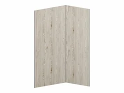 Conjunto de 2 paneles de pared de efecto madera clara en aluminio para ducha L90 x L120 x Alt. 210 cm ENEKO^Vente-unique Best