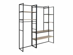 Conjunto de 2 percheros de madera y metal ASHTON^ Discount
