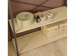 Conjunto de 2 percheros de madera y metal 180x200cm JUNE Negro New