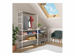 Conjunto de 3 percheros modulares para buhardilla 300x85cm KADRA^