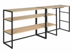 Burro Para Ropa|Conjunto de 2 percheros modulares para buhardilla 200x85cm KADRA