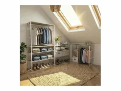 Burro Para Ropa|Conjunto de 4 percheros modulares para buhardilla 400x85cm KADRA