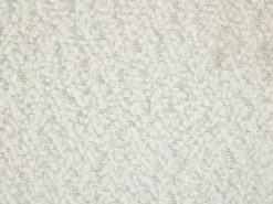 Vente-unique Conjunto de 6 sillas con reposabrazos de tejido bouclé y metal negro - - HEKA Blanco
