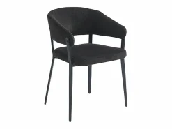 Vente-unique Sillas Y Lotes De Sillas|Conjunto de 2 sillas con reposabrazos de tela y metal - - AVRELA