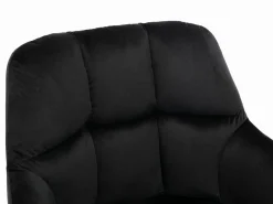Vente-unique Conjunto de 2 sillas con reposabrazos de terciopelo y metal dorado - - PEGA Negro New