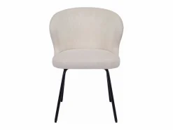 Conjunto de 2 sillas de pana y metal negro - - RELIOZA^Vente-unique Sale