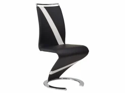 Vente-unique Sillas Y Lotes De Sillas|Conjunto de 6 sillas de piel sintética y blanco TWIZY