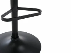 Vente-unique Muebles De Bar|Taburete Alto|Conjunto de 2 taburetes de bar - Terciopelo y metal - - DORALIZ