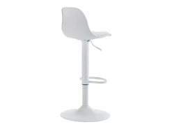 Vente-unique Conjunto de 2 taburetes de bar de polipropileno y metal - - XAFY Blanco New
