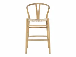 Conjunto de 2 taburetes de bar de teca y mimbre - Natural - POGIANA^Vente-unique Best
