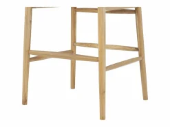 Conjunto de 2 taburetes de bar de teca y mimbre - Natural - POGIANA^Vente-unique Best