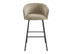 Conjunto de 2 taburetes de tela y metal negro - - LAZONI by Pascal Morabito^Vente-unique Discount