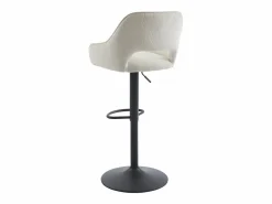 Conjunto de 2 taburetes de bar de pana y metal - Altura ajustable - - ZINEA^Vente-unique Outlet