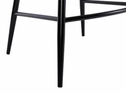 Conjunto de 2 taburetes de bar de terciopelo acanalado y metal negro - - MASURIE^Vente-unique Discount