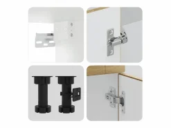 vidaxl Conjunto de armarios de cocina de 4 piezas 
