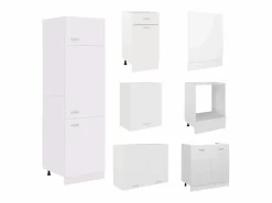 vidaxl Conjunto de armarios de cocina de 7 piezas 