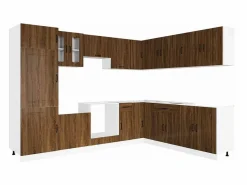 Conjunto de armarios de cocina de 14 piezas "Kalmar" de madera de ingeniería de roble marrón^vidaxl Outlet