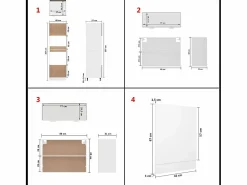 vidaxl Conjunto de armarios de cocina de 7 piezas 
