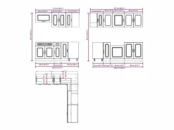 vidaxl Conjunto de armarios de cocina de 11 piezas "Kalmar" de madera de ingeniería de roble marrón Color natural claro Discount