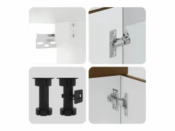 vidaxl Conjunto de armarios de cocina de 11 piezas 
