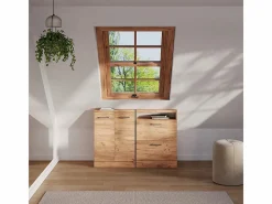 Vicco Conjunto de armarios para techo inclinado roble dorado 120x46x81.6 rion Color natural oscuro Outlet