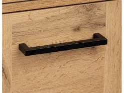 Conjunto De Baño|Conjunto de baño 80 cm Vivien Roble Wotan Columna Armario con espejo