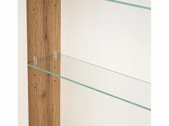 Conjunto de baño 80 cm Vivien Roble Wotan Armario con espejo^ Best