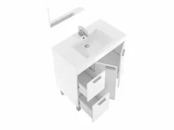 Mueble De Aseo|Conjunto de baño Aktiva con espejo y lavabo 80 cm