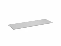 Conjunto de baño 140 cm Armario con encimera Estantería Frentes ranurados Arcos Blanco Sale