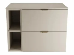 Conjunto de baño de cachemira 80 cm Armario con encimera Estantería Columna Orio^ Outlet