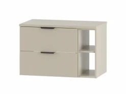 Mueble De Lavabo|Conjunto de baño de cachemira 80 cm Armario Estantería Encimera Pile