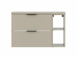 Mueble De Lavabo|Conjunto de baño de cachemira 80 cm Armario Estantería Encimera Pile
