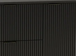 Conjunto De Baño|Conjunto de baño 120 cm Armario Encimera Columna Frentes ranurados