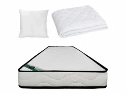 NATUREA Colchón Espuma|Colchones - 90X190Cm|Conjunto de cama 90 x 190 cm colchón de espuma + edredón + 1 almohada - KANANI de