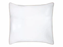 Palacio Ropa De Cama|Juego De Sábanas|Conjunto de cama de percal 80 hilos/ cm² - Funda 220 x 240 cm + 2 fundas de almohada - Blanco y beige - AGAMI