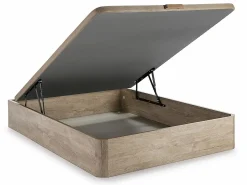 Palacio Conjunto Colchón Y Somier|Conjunto de canapé abatible de 140 x 190 cm natural claro + colchón híbrido de muelles ensacados - MARQUIS