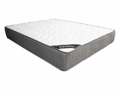 Ysmée Conjunto Colchón Y Somier|Conjunto de canapé abatible de 140 x 190 cm + colchón de espuma de alta resiliencia y látex - MALINO de YSMÉE