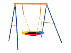 Conjunto de Columpios SucceBuy de Jardín Asiento 102 cm Carga 199,6 kg, Soporte Metálico, Cuerda Ajustable para Patio^ Outlet