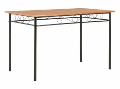 vidaxl Conjunto de comedor 7 piezas MDF y acero marrón Color natural claro Discount