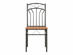 vidaxl Conjunto de comedor 7 piezas MDF y acero marrón Color natural claro Discount