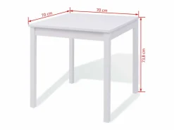 vidaxl Mesa Alta|Conjunto de comedor 3 piezas madera de pino