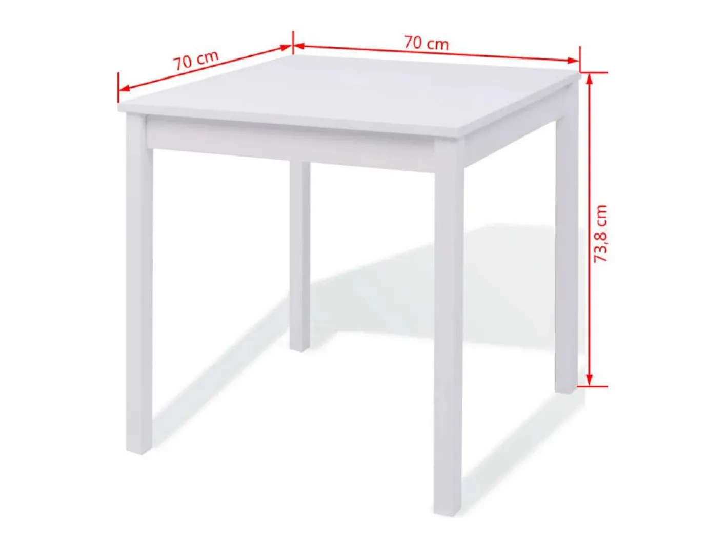 vidaxl Mesa Alta|Conjunto de comedor 5 piezas madera de pino