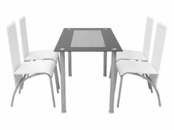 Conjunto de Comedor Cuero Artificial de Cinco Piezas de Color^vidaxl Online
