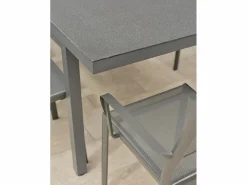 Dcb Garden Comedores De Jardín|Conjunto de comedor de 6 plazas en aluminio