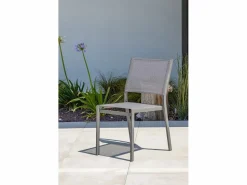 Conjunto de comedor de 4 plazas en aluminio^Dcb Garden New