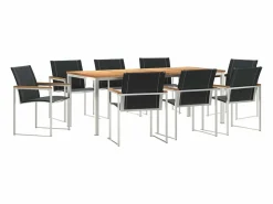 Conjunto de Comedor de Jardín 9 pcs Madera de Acacia Sólida^vidaxl Online