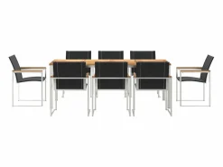 Conjunto de Comedor de Jardín 9 pcs Madera de Acacia Sólida^vidaxl Online