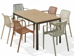 Dcb Garden Comedores De Jardín|Conjunto de comedor de jardín 6 plazas de aluminio