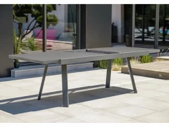 Dcb Garden Conjunto de comedor de jardín 8 plazas de aluminio Gris antracita Outlet